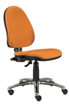 888/MEK CR židle kancelářská, kříž chrom, látka DO DORA D 09 - látka oranžová